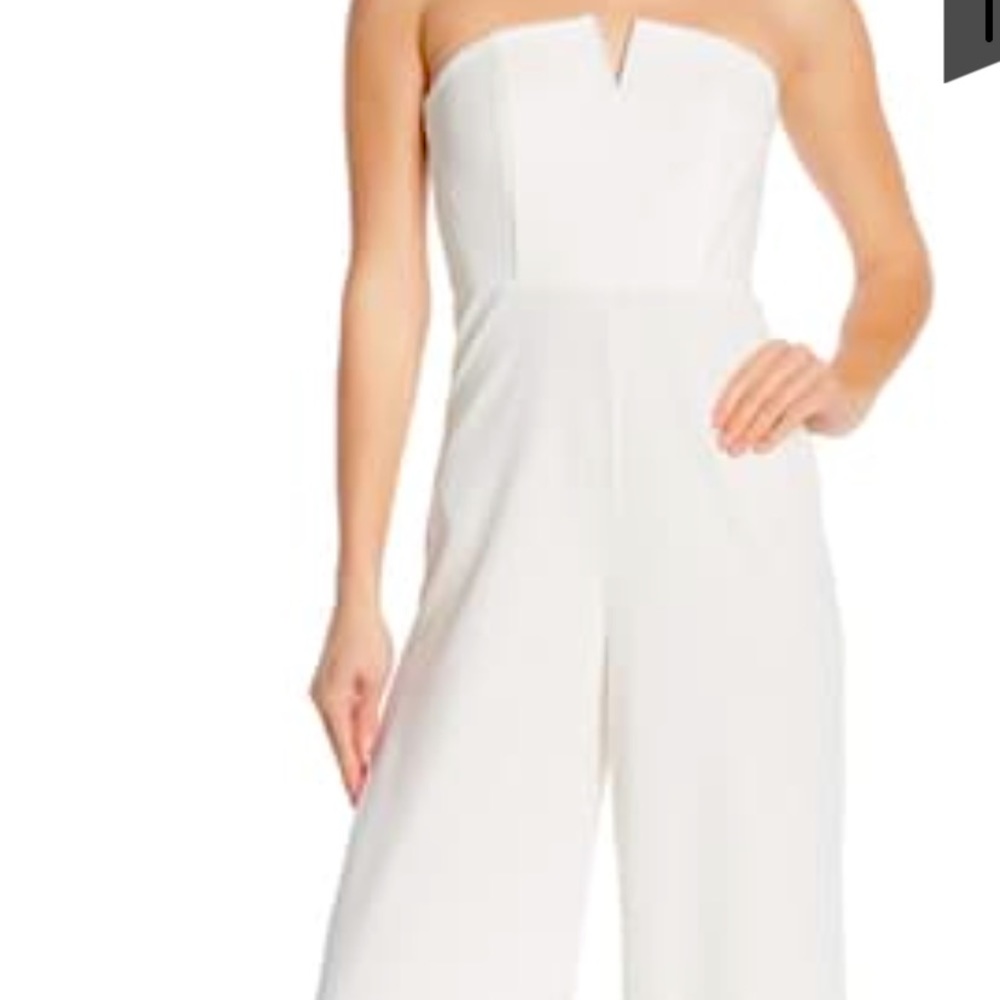 Love By Design Strapless Wired V Wideleg Jumpsuit